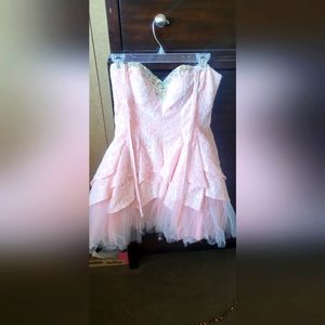 Masqarade Lace bejeweled dress size 5/6 adjustable